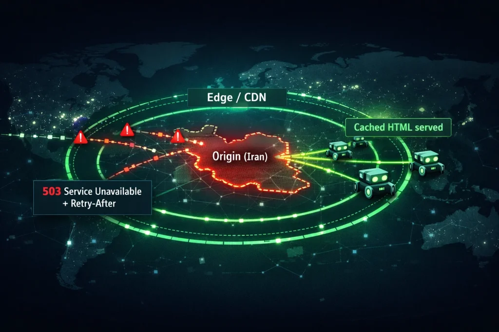 جلوگیری از افت رتبه سایت در زمان قطعی اینترنت بین‌الملل