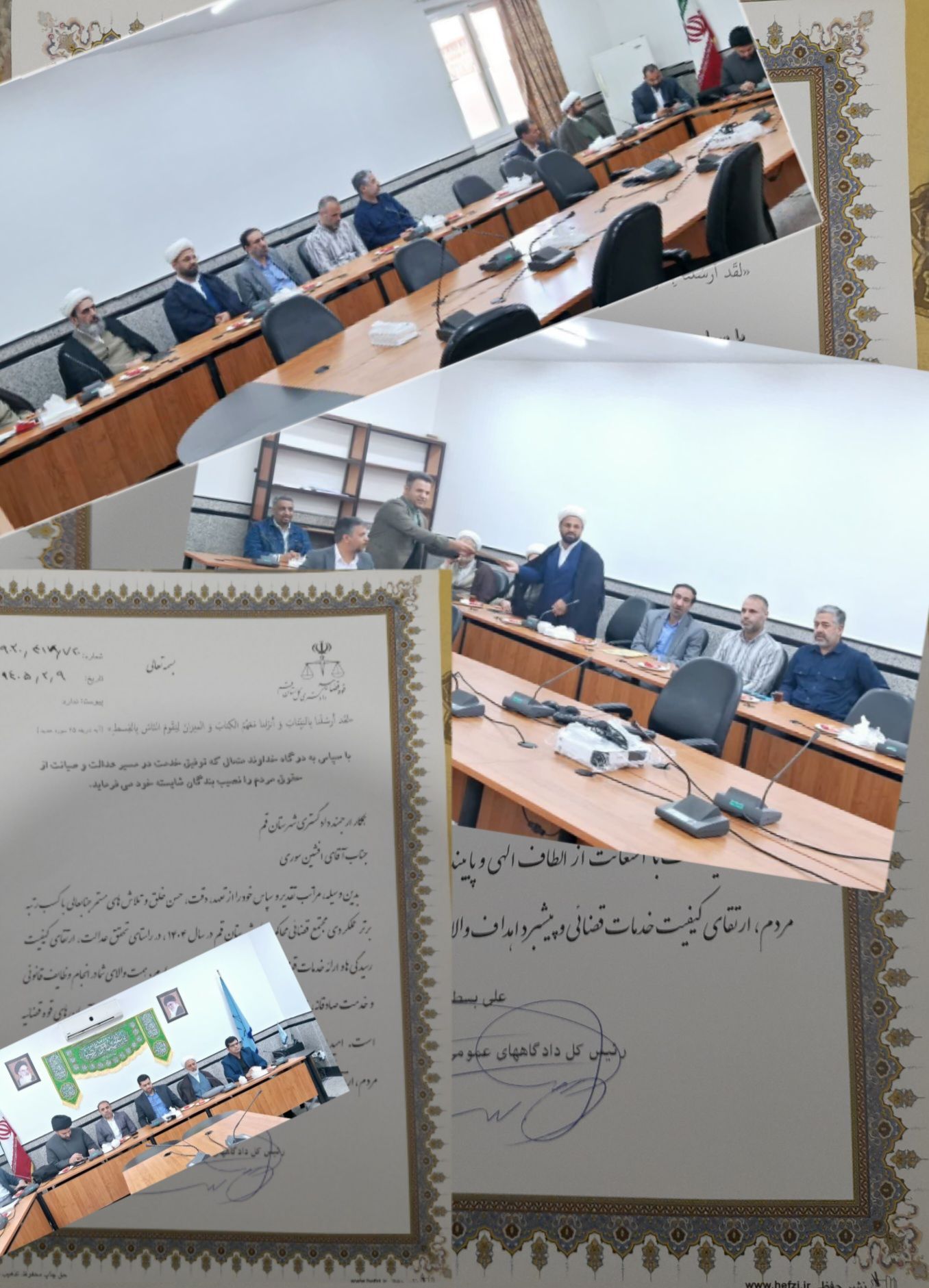 به گزارش رومشکان نیوز در آیین تجلیل از منتخبان سال ۱۴۰۴ محاکم عمومی و انقلاب شهرستان قم، از حجت‌الاسلام والمسلمین افشین سوری، قاضی برجسته مجتمع قضایی محاکم عمومی و انقلاب این شهرستان، به عنوان یکی از برگزیدگان تقدیر به عمل آمد.این انتخاب شایسته، بر مبنای شاخص‌های کلیدی سند تحول قوه قضائیه، از جمله حسن خلق، تکریم ارباب رجوع، ارتقای کیفیت خدمات قضایی و همچنین عملکرد موفق در اجرای برنامه‌های ابلاغی معاونت راهبردی قوه قضائیه صورت پذیرفته است.ارزیابی‌های دقیق در سال ۱۴۰۴ با لحاظ نمودن رعایت دقیق فرآیندها و تلاش مستمر در جهت ارتقای سرعت رسیدگی به پرونده‌ها، منجر به انتخاب حجت‌الاسلام والمسلمین سوری به عنوان یکی از قضات برتر این مجتمع گردید. این موفقیت، نشان‌دهنده تعهد و تخصص ایشان در پیشبرد اهداف عالیه دستگاه قضایی در تکریم حقوق شهروندان و تحقق عدالت است