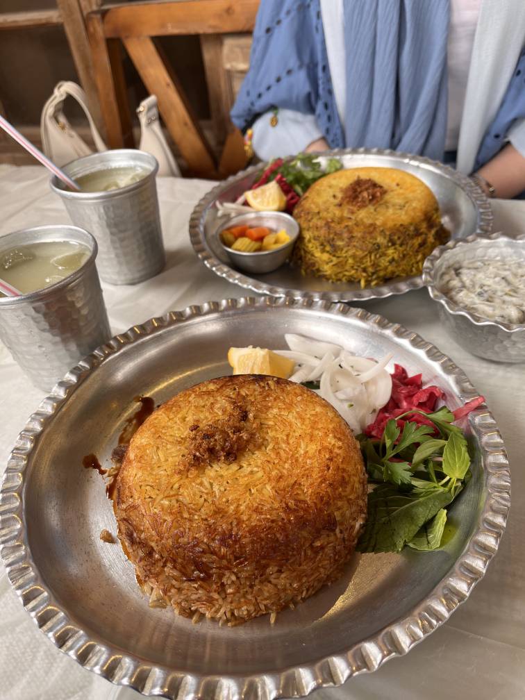 کلم پلو با شربت آبلیمو