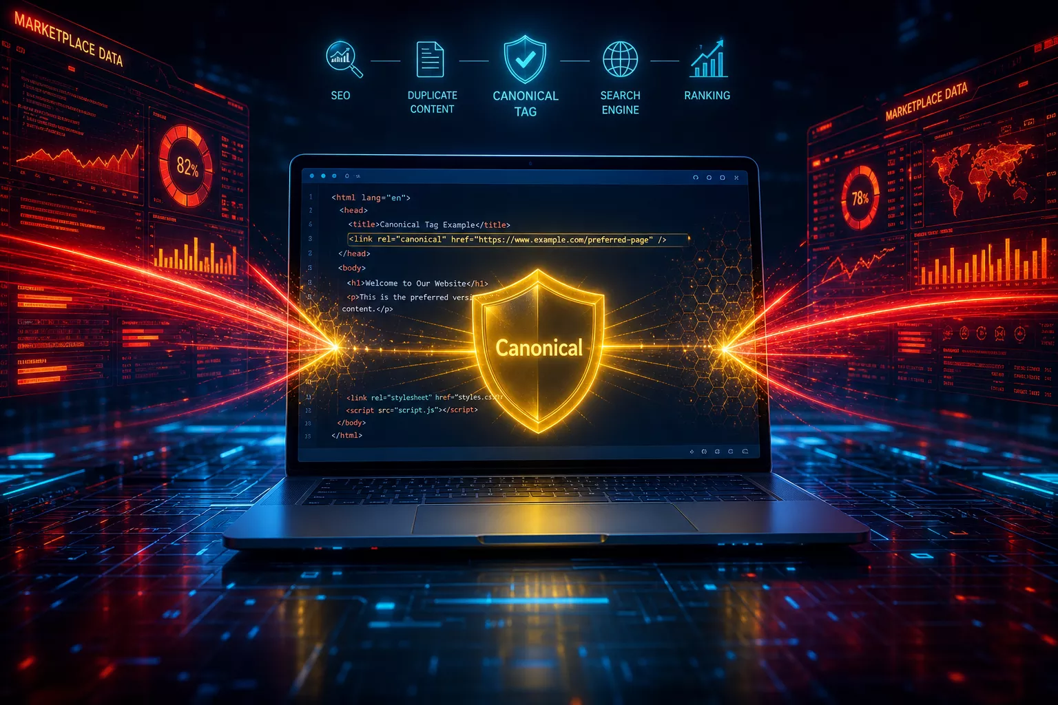 تگ‌های کانونیکال (Canonical Tags) در جنگ مارکت‌پلیس‌ها: نجات سئوی سایت شخصی شما