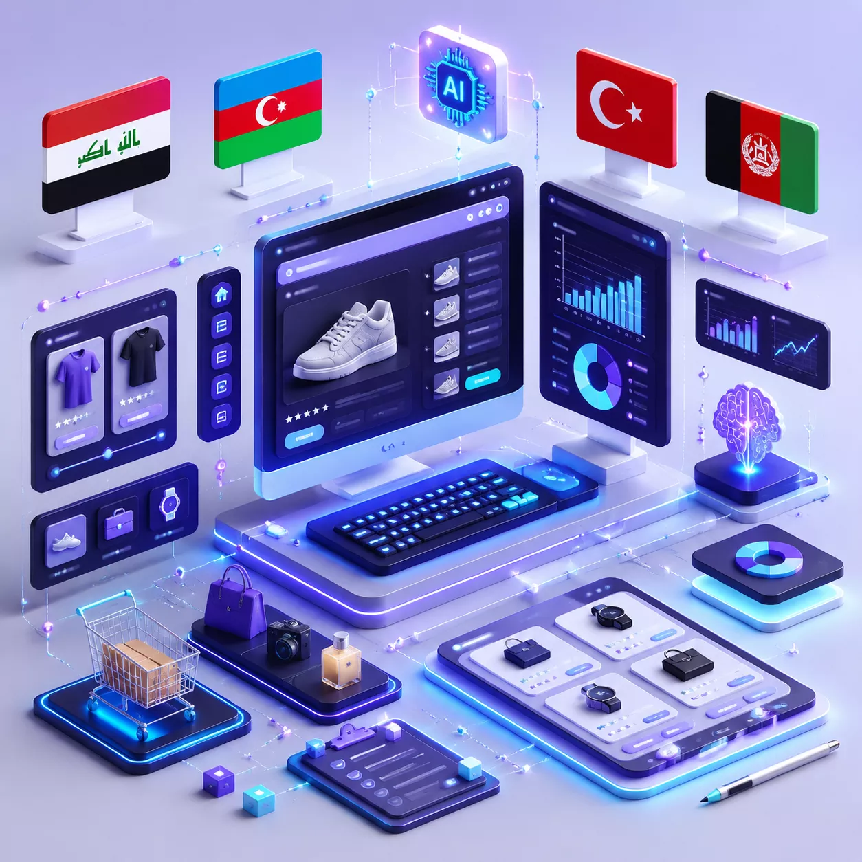 دیتا اینتری چندزبانه (Multilingual): ورود به بازارهای کشورهای همسایه از طریق فروشگاههای ایرانی