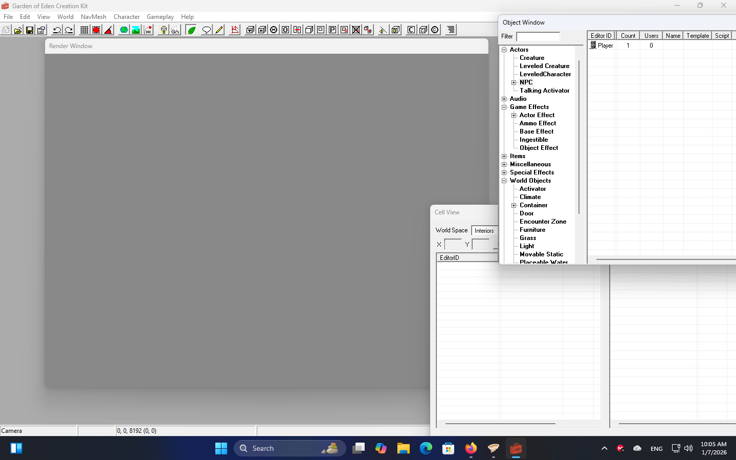 تصویری از نرم افزار GECK، نرم افزار لازم برای ساخت ماد