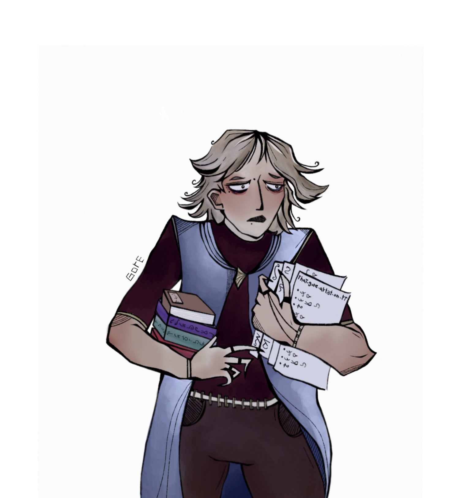 نقاشی از من (دیجیتال) نام اثر : دختر خسته مدرسه ای (قیمت ؛ ۱۲۰۰۰۰۰۰۰۰۰۰۰۰۰۰۰ دلار)