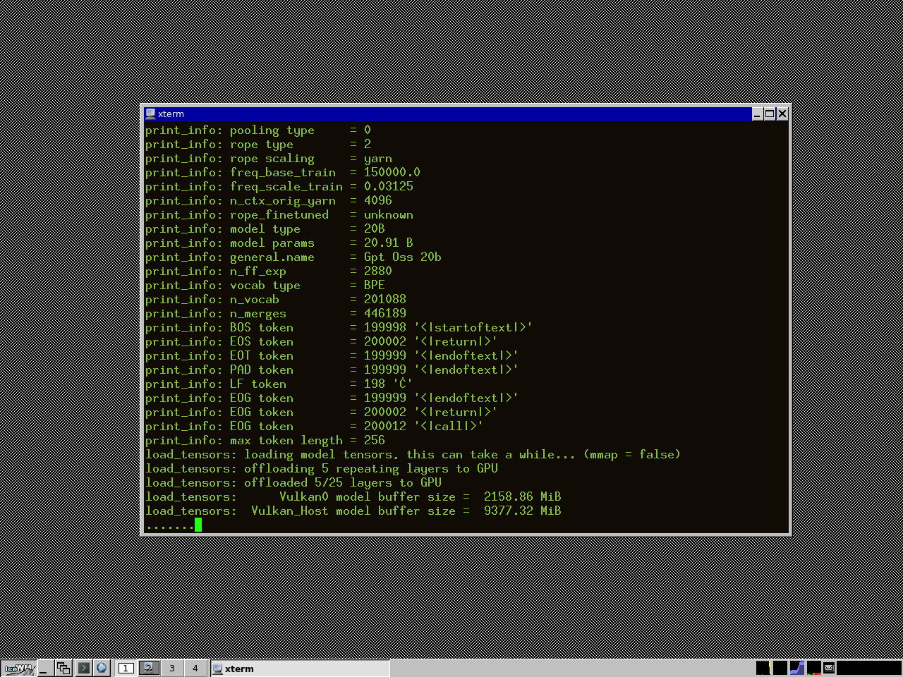 مدل داره میاد بالا، حافظه اختصاص داده شده به هر بخش رو می‌بینید.