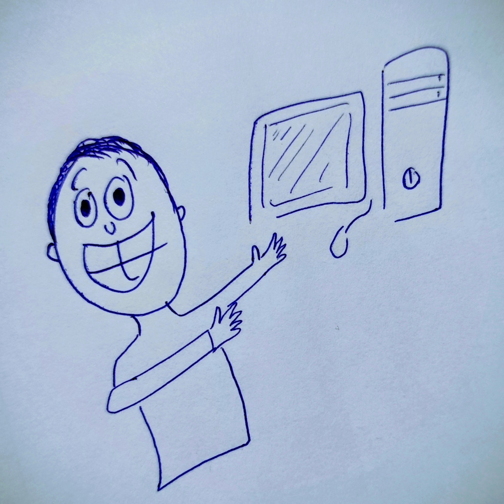 من و اولین کامپیوترم 😁