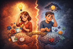 پارادوکسِ نظم و هوش: راهنمای مدیریت پویایی‌های پیچیده در زوجینِ ADHD با شکافِ شناختی