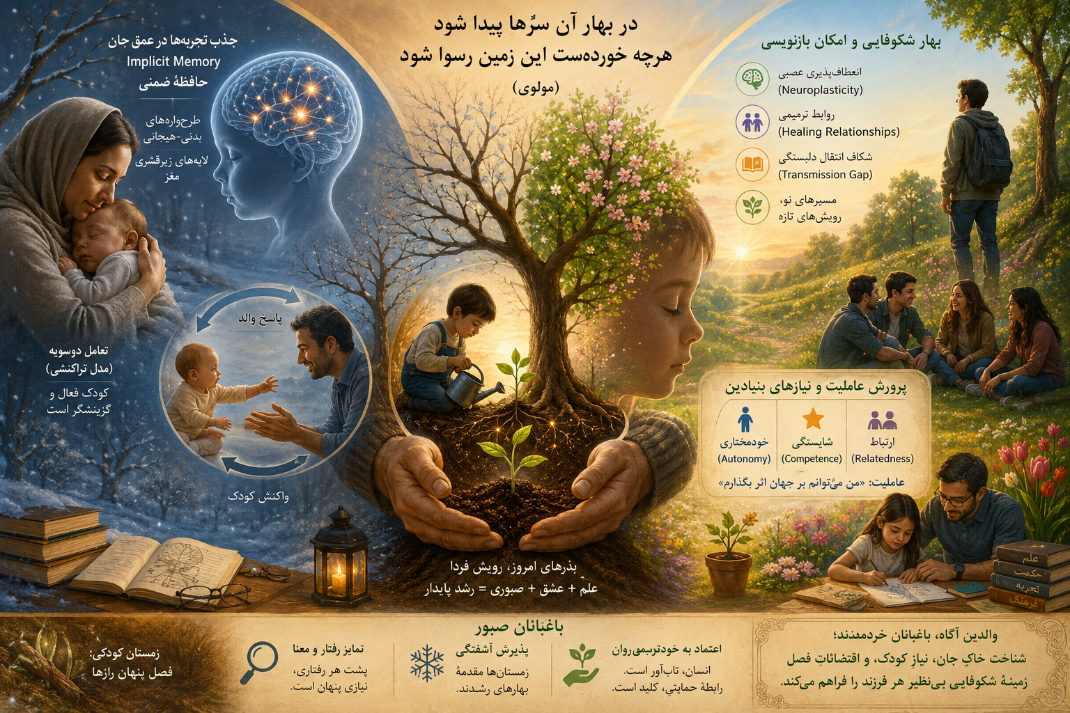 باغبانان خویشتن: تأملی بر پرورش جان کودک در پرتو علم و حکمت