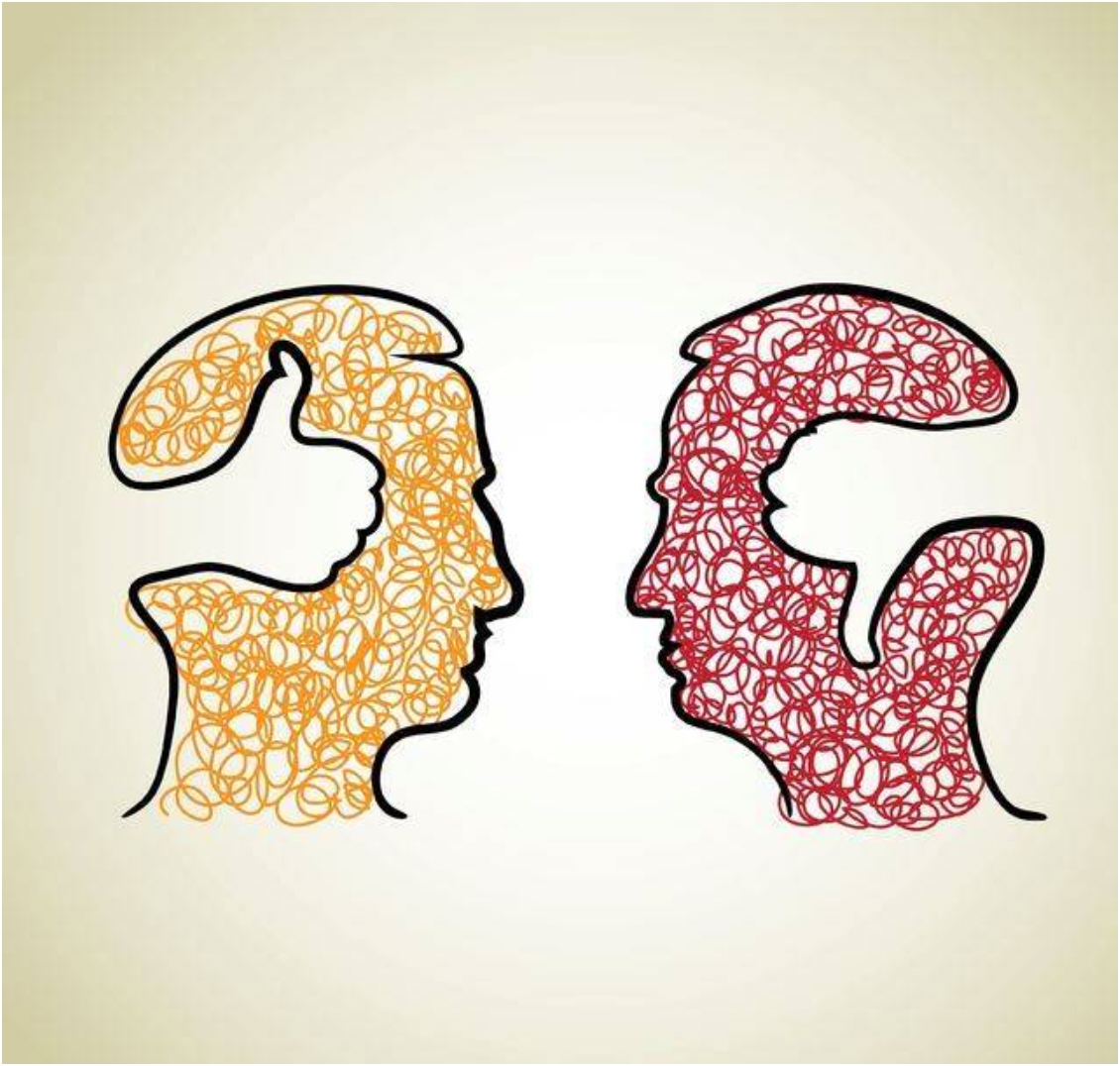 «دیالکتیک آشفتگی درونی و قضاوت قطبی»