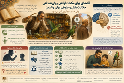 «قصه‌ای برای مکث: خوانش روان‌شناختی حکایت بقال و طوطی برای والدین»