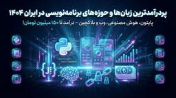 پردرآمدترین زبان برنامه‌نویسی و حوزه‌های برنامه‌نویسی در ایران (۱۴۰۴/۲۰۲۶)