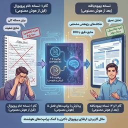 نگارش پروپوزال پایان نامه با هوش مصنوعی