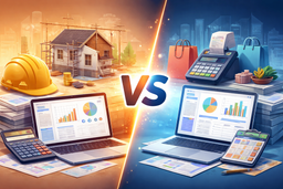 تفاوت حسابداری ساختمان‌سازی با حسابداری فروشگاهی