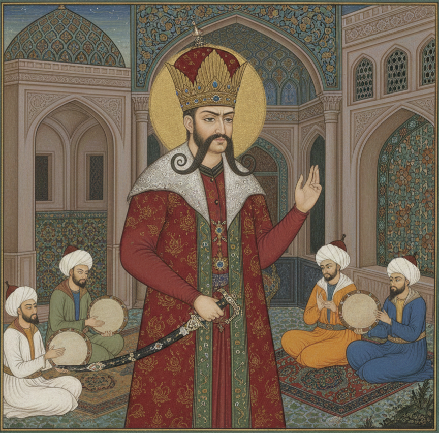 نگاره ای سلطان یاووز سلیم عثمانی در جوانی