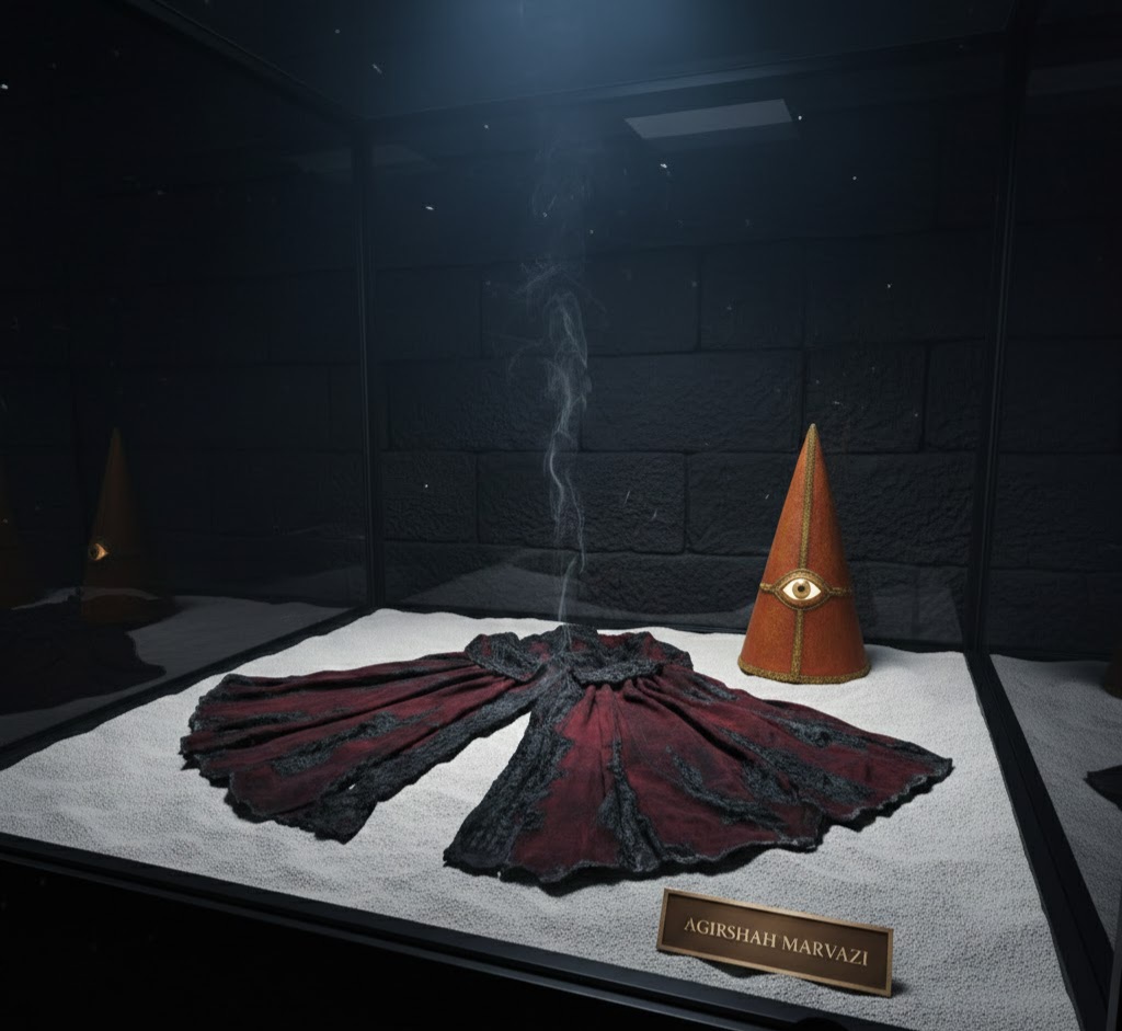 شنل (رَدا) و کلاه آگرشاه در موزه مخفی واتیکان