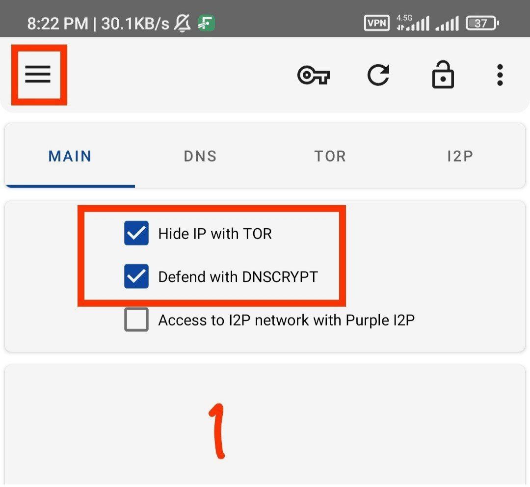 مرحله اول: وارد برنامه بشید و این دوتا تیک رو اگه فعال نیستن فعال کنید، سپس روی دکمه menu بزنید.