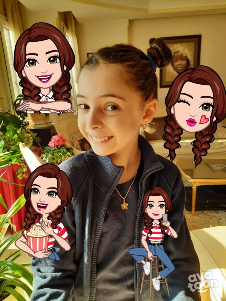 مقایسه من و صورت کارتونیم