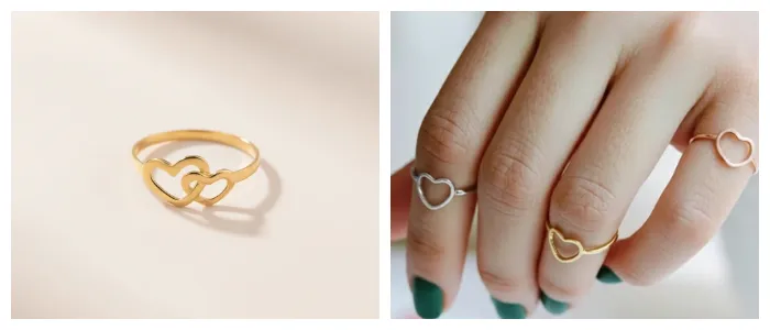 انگشترهای بند انگشتی برای هدیه ولنتاین