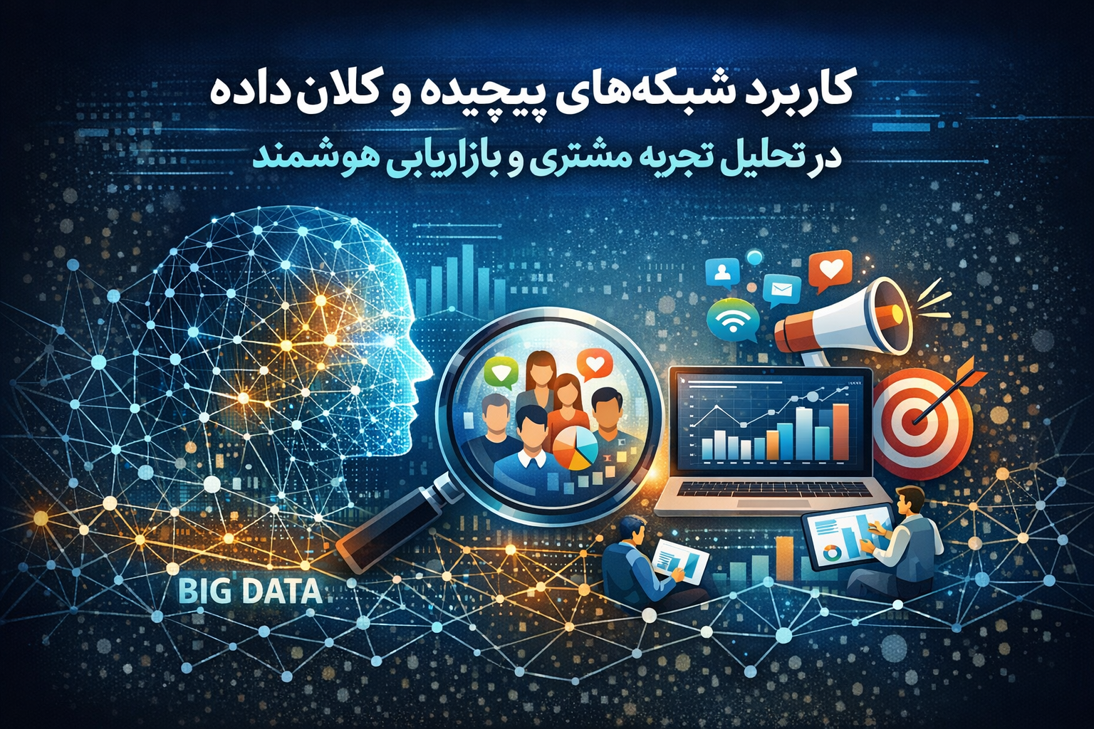 کاربرد شبکه‌های پیچیده و کلان‌داده در تحلیل تجربه مشتری و بازاریابی هوشمند