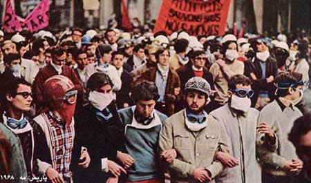 اعتراضات دانشجویی و کارگری در ماه مه ۱۹۶۸ پاریس(عکس و متن برداشته شده از ویکیپدیا)