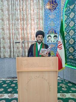 حجت الإسلام و المسلمین سیدمحمدجوادموسوی مبلّغ و کارگردان تئاتر هیئت فاطمه زهرا سلام الله علیها- اروندکنار