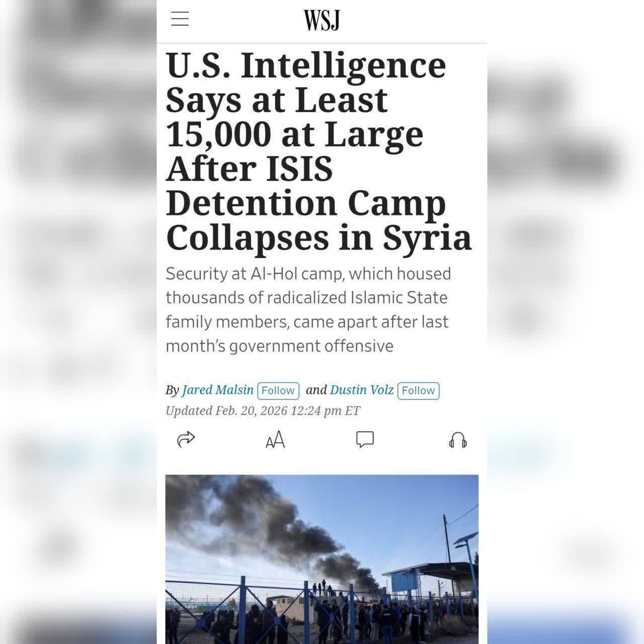 گزارش وال استریت ژورنال