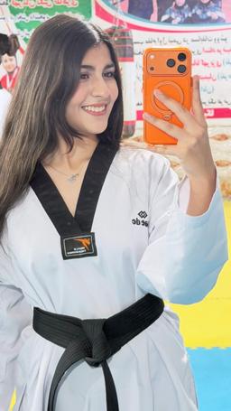 نازیلا نوروزی مسابقه تکواندو