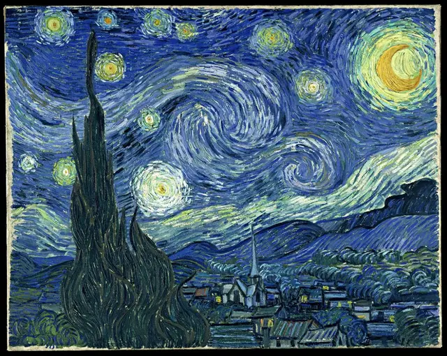 The Starry Night by Vincent Van Gogh (1889)