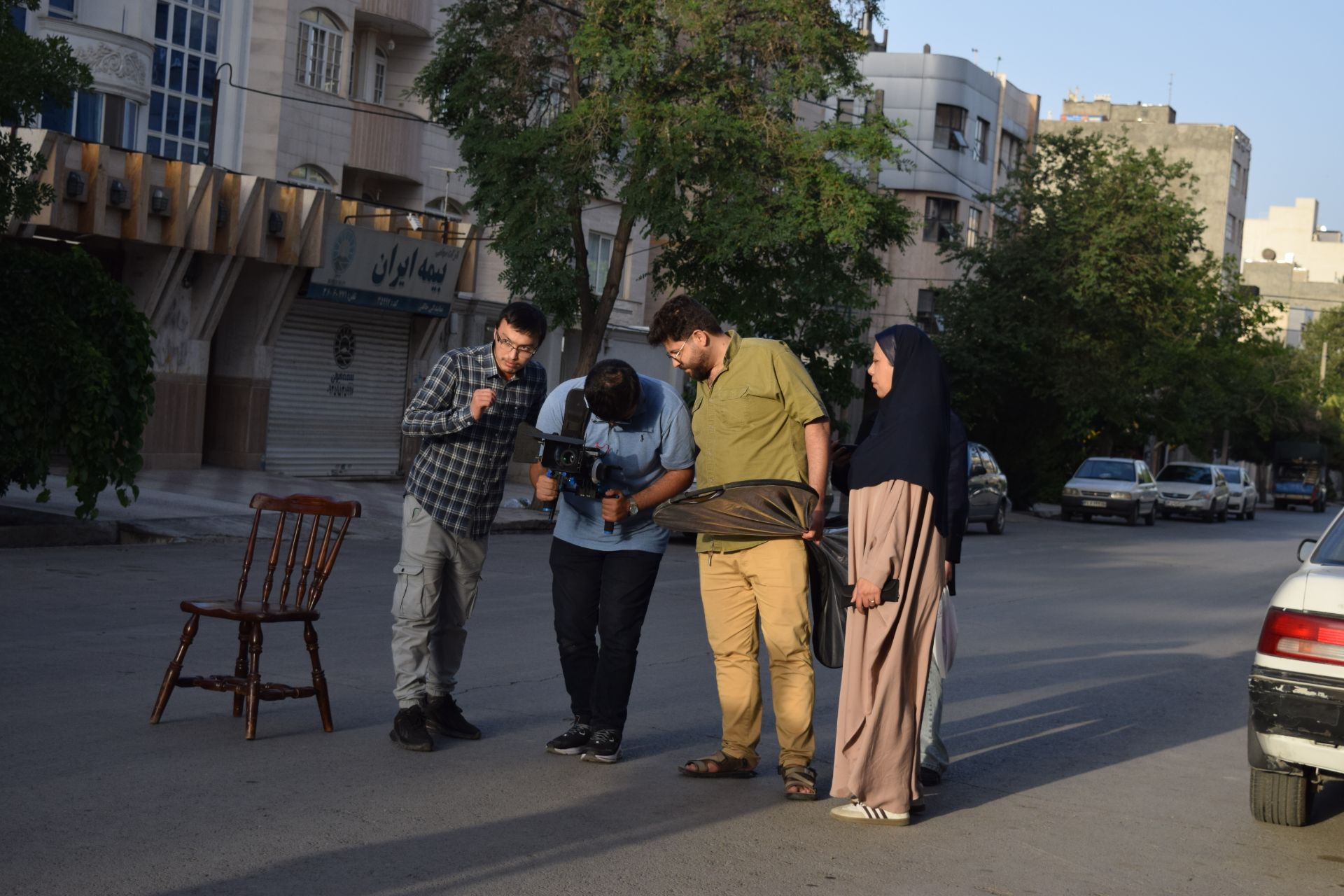 عکس پشت صحنه فیلم کوتاه راهی به ارزش به کارگردانی علی رضائی