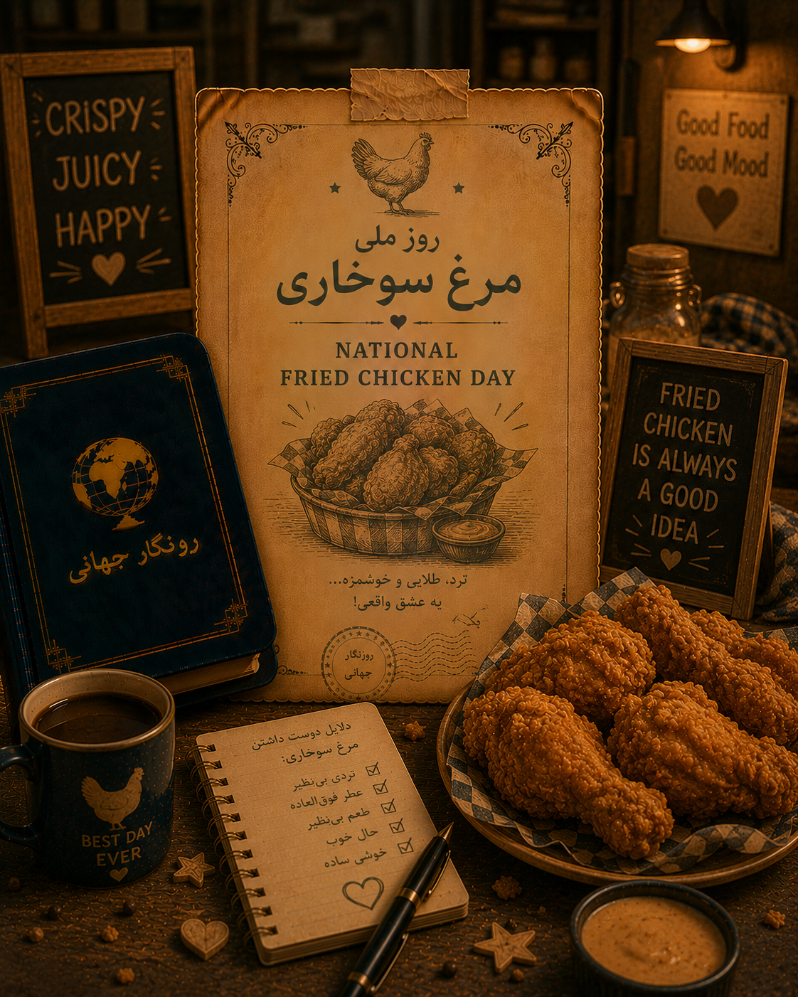 روز ملی مرغ سوخاری (National Fried Chicken Day)