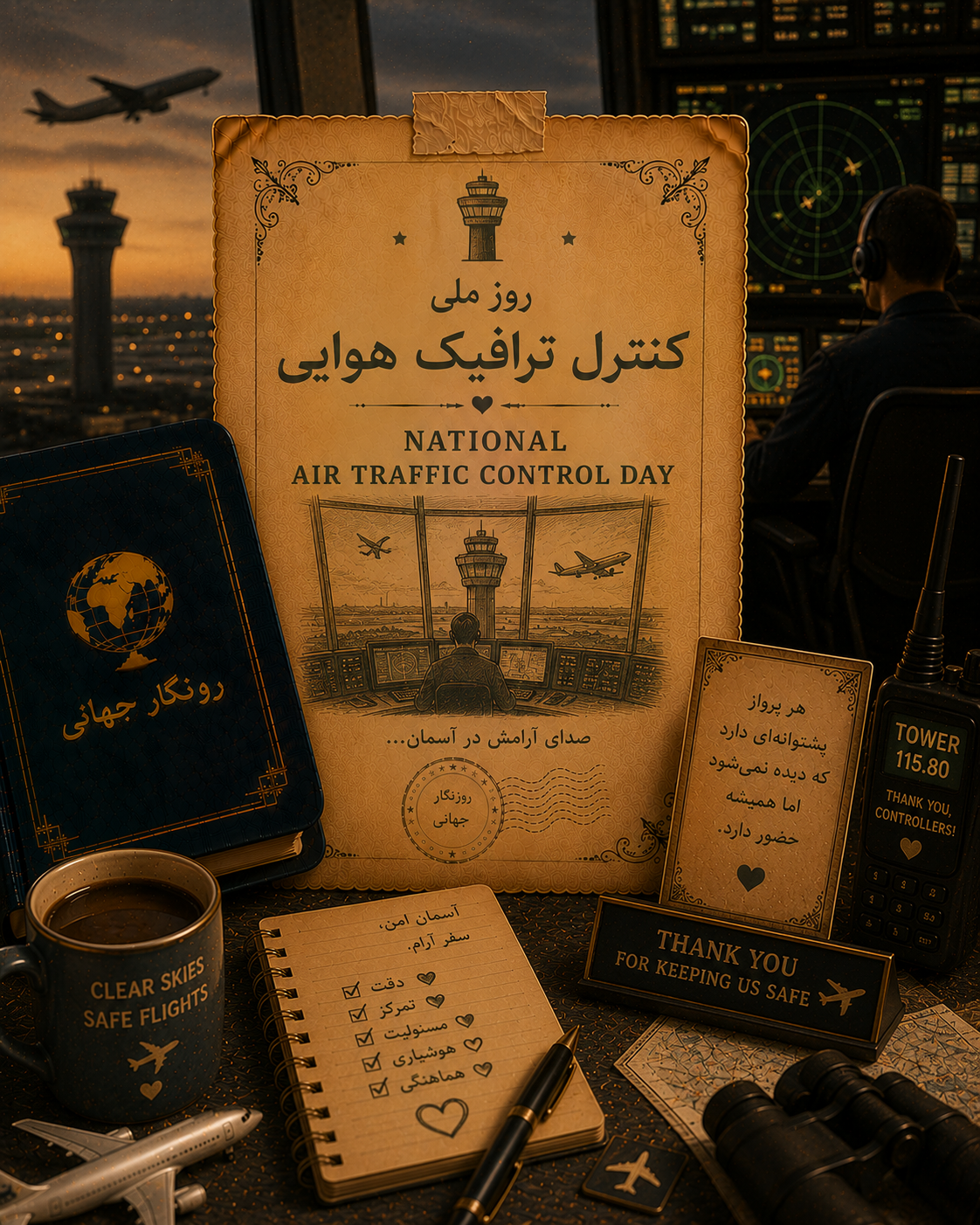 ✈️ روز ملی کنترل ترافیک هوایی (National Air Traffic Control Day)