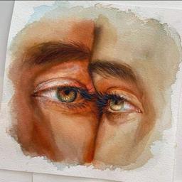 رنگین کمان چشمانش.