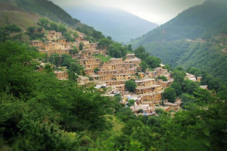 روستای ماسوله پس از باران: