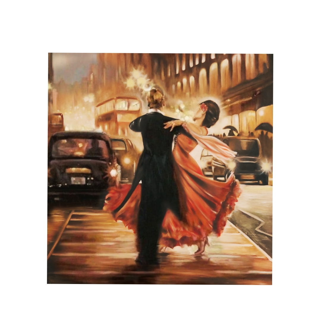 تابلوی نقاشی رنگ روغن ۸۰در۸۰ /رقص و نور