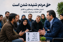 حق مردم شنیده شدن است...