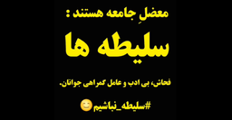 تولید روز افزون سلیطه ها / معین ثائر