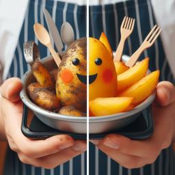 حکایت دخترک و سیب زمینی