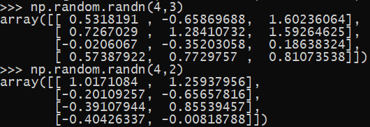 تولید آرایه دو بعدی توسط Numpy