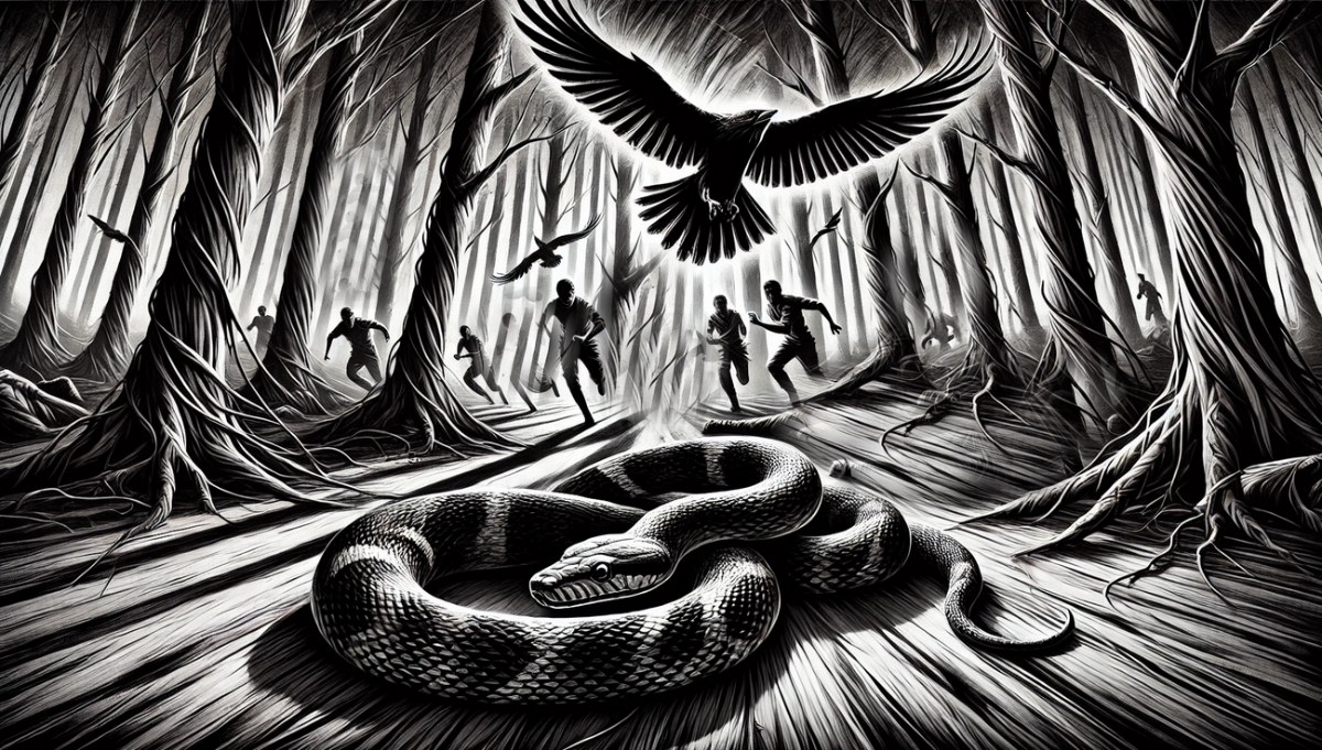 قصه مار و کلاغ