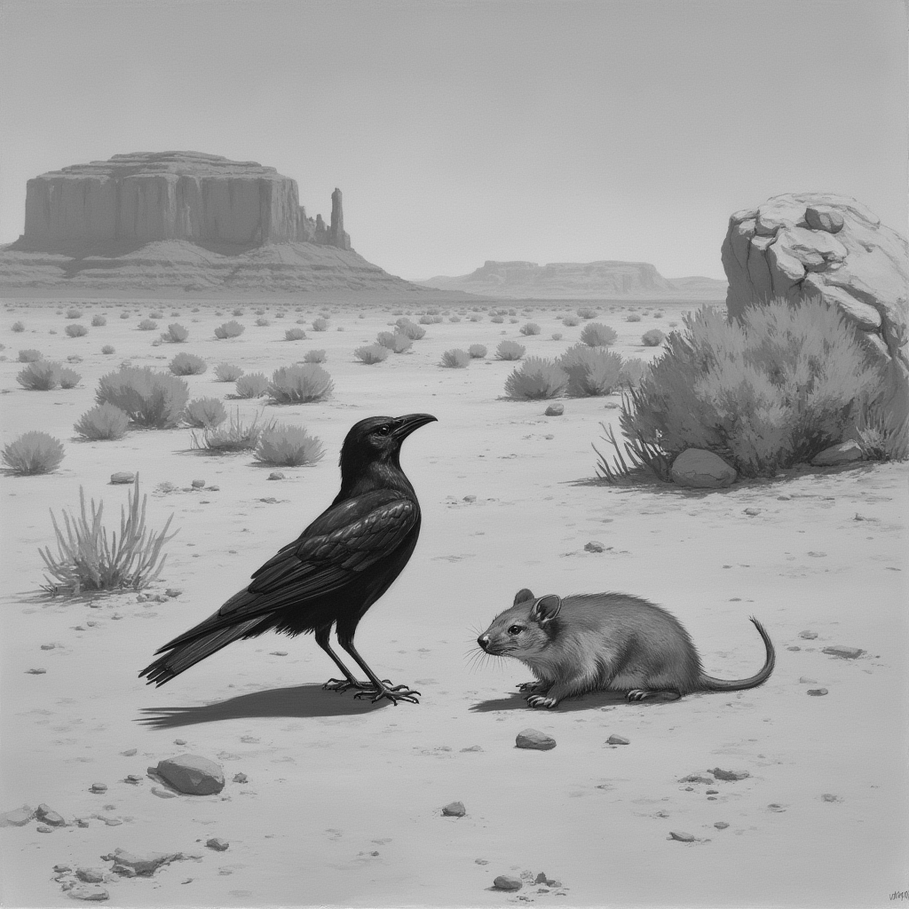 قبول کردن دوستی زاغ توسط موش