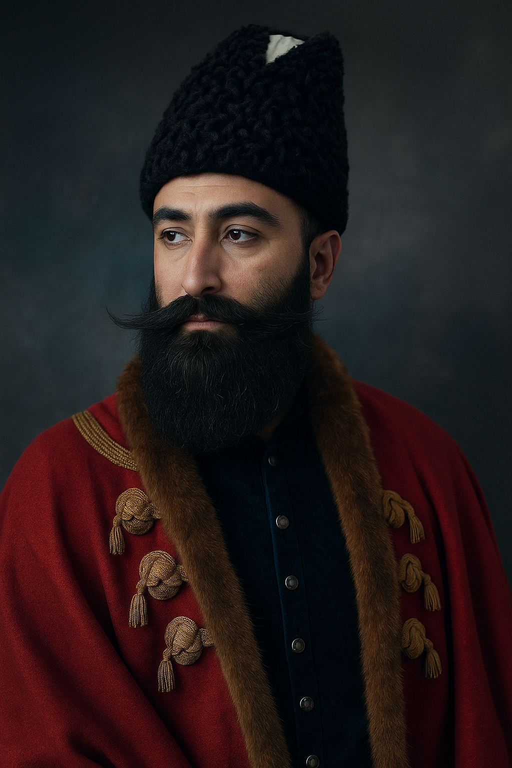 بازسازی هوش مصنوعی از تصویر پرتره معروف عباس میرزا