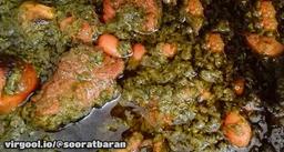 طرز تهیه قورمه سبزی مجلسی برای 4 نفر
