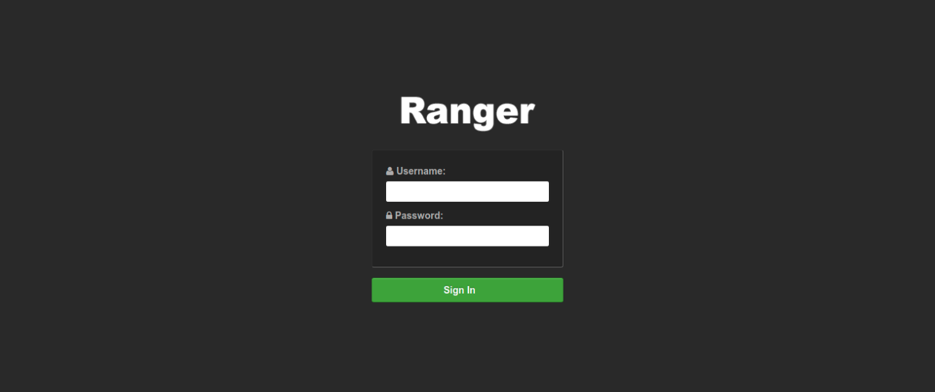 شکل 4 صفحه ورود به پورتال Ranger