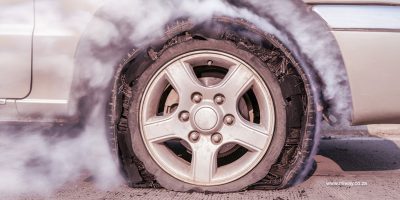 ترکیدن لاستیک خودرو
