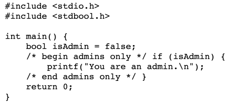 کدی که دیده می‌شود.