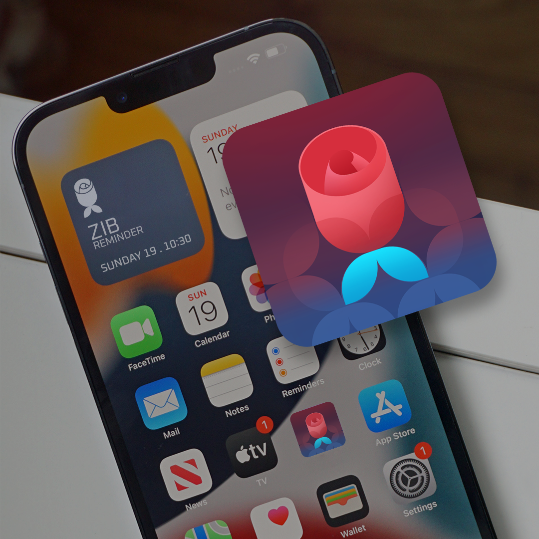 آیکون زیب (ZIB) در میان سایر آیکونها