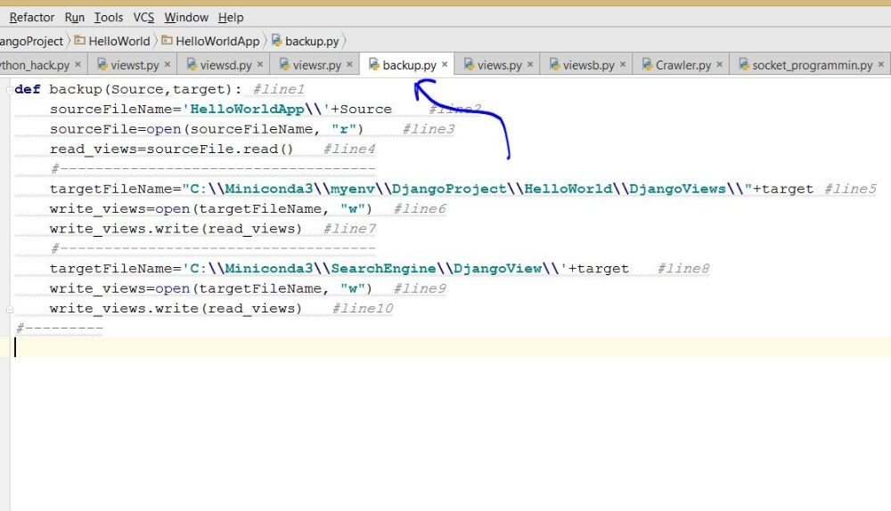 python and backup python file