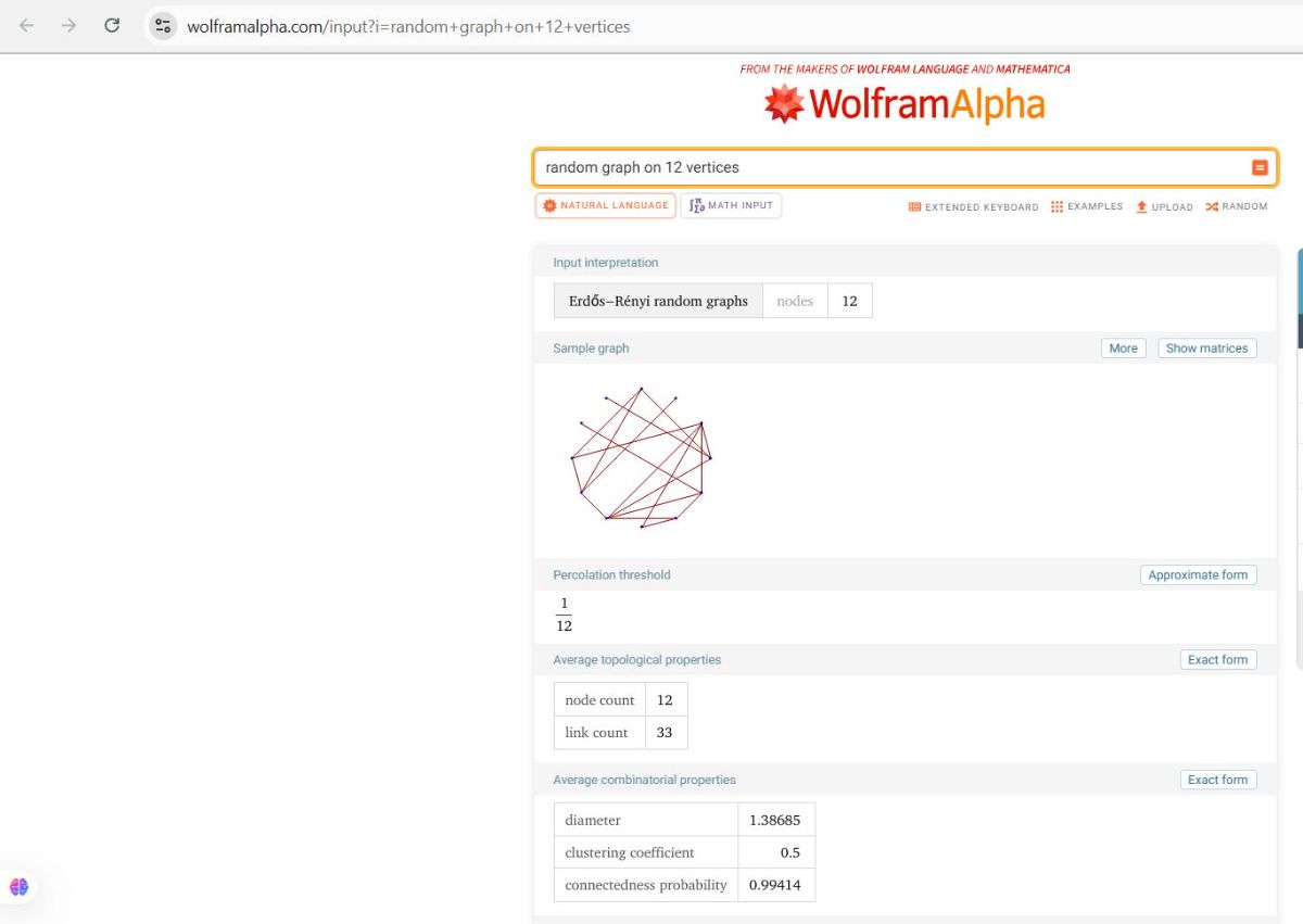 ترسیم یا رسم گراف رندوم یا گراف همین جوری یا گراف امتحانی که فقط ببینم چطوری رسم می شود؟