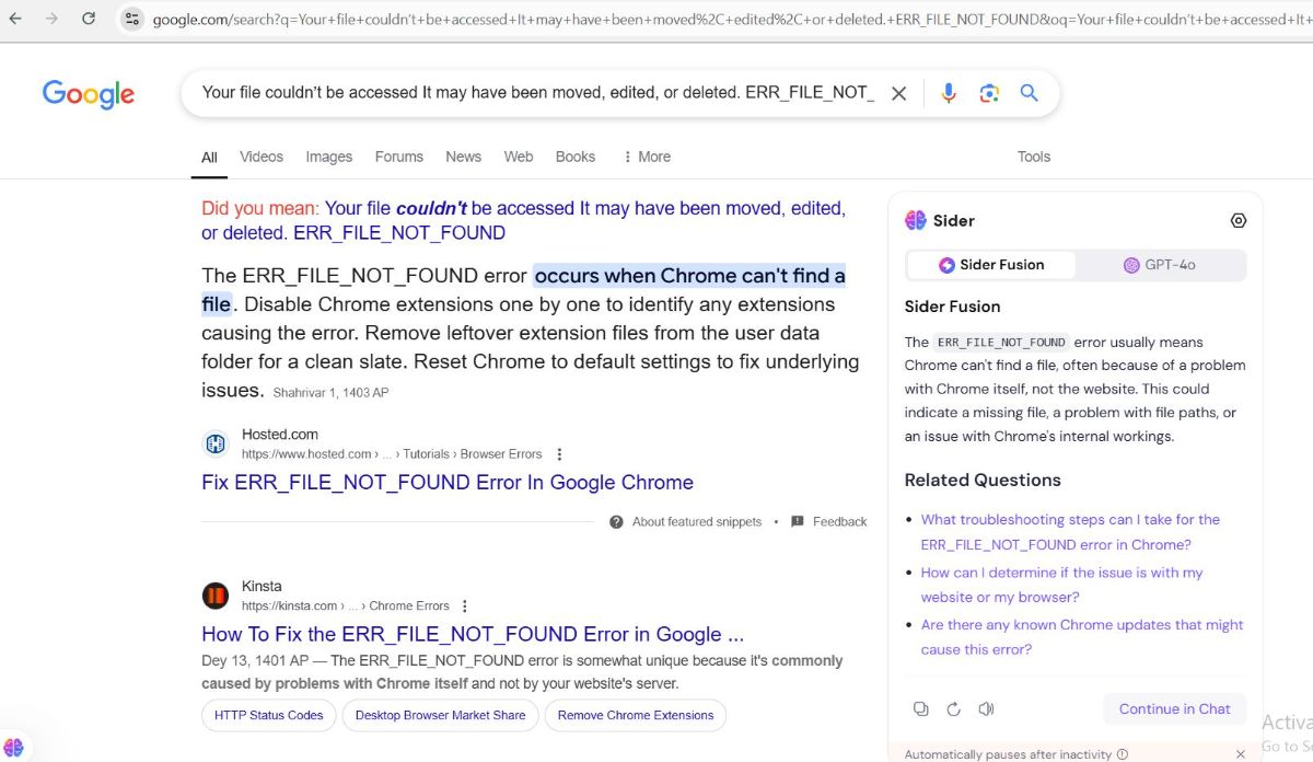 محدوده جستجو برای پیدا کردن مشکل یا خطا یا باگ یااشتباه