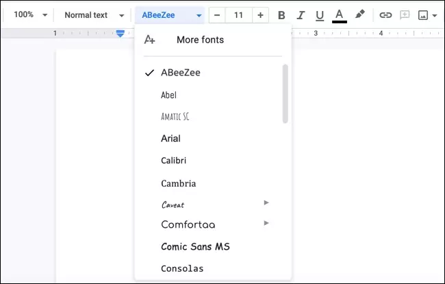 فونت با سبک های مختلف در Google Docs 