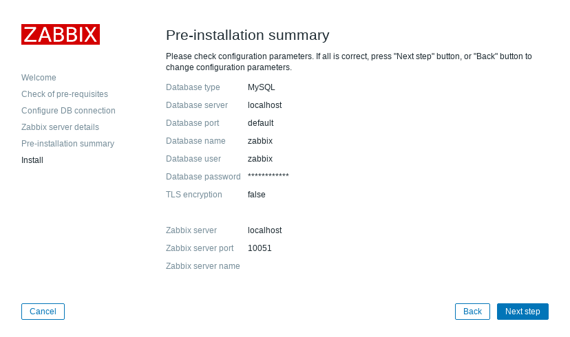 zabbix 4.0